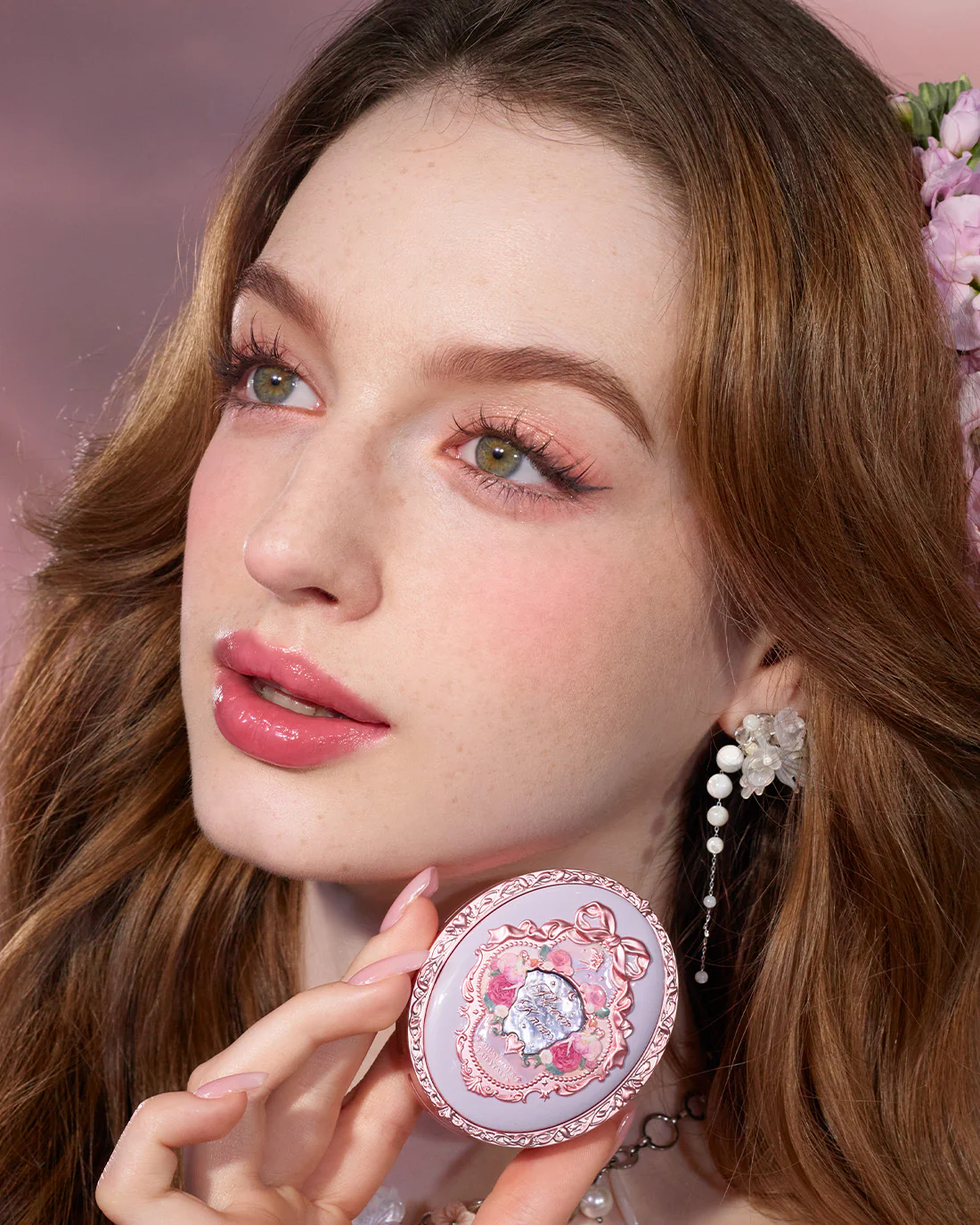 Midsummer Fairytales Velvet Embossed Blush - Image 15
