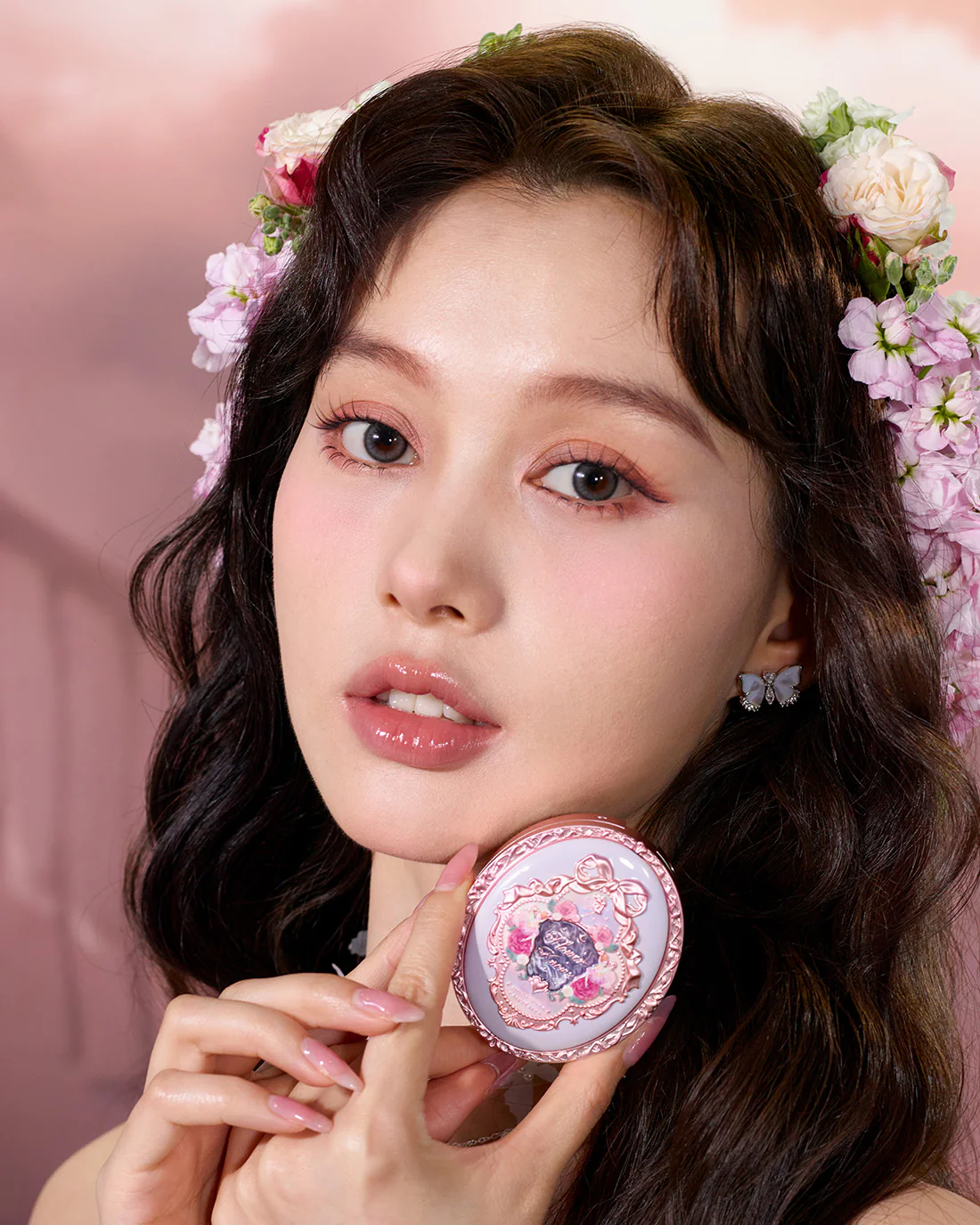 Midsummer Fairytales Velvet Embossed Blush - Image 16