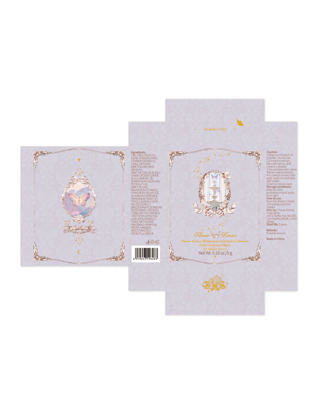 Midsummer Fairytales Velvet Embossed Blush - Image 18
