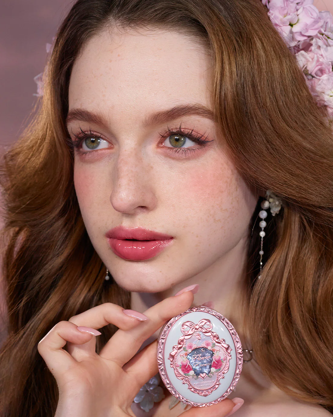 Midsummer Fairytales Velvet Embossed Blush - Image 21