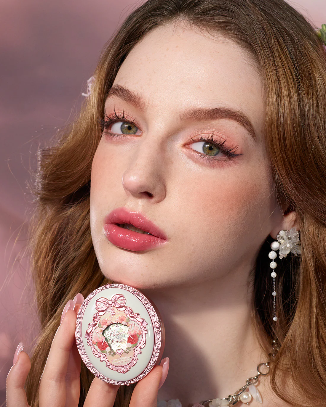 Midsummer Fairytales Velvet Embossed Blush - Image 26