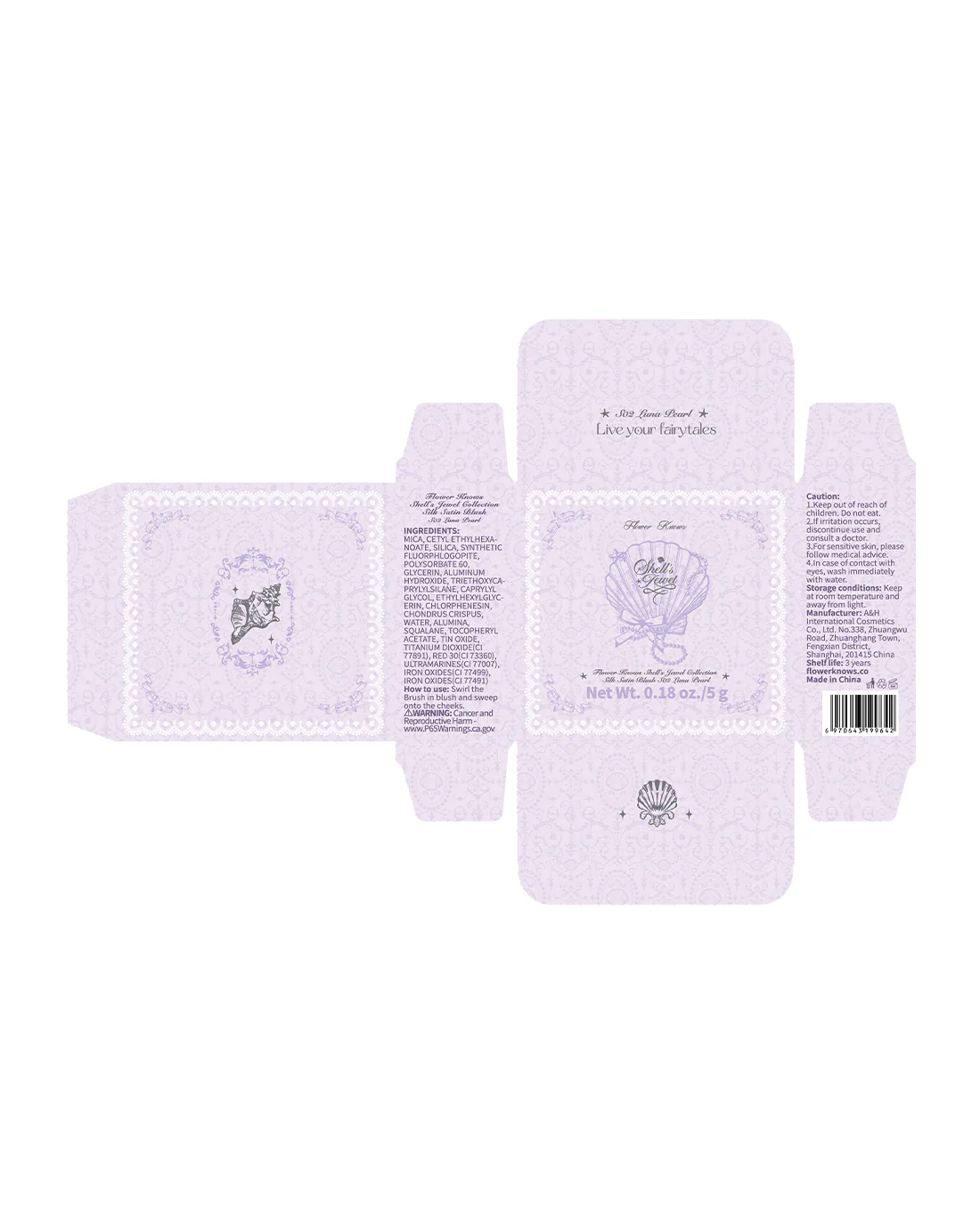 Shell's Jewel Silk Satin Blush - Image 12