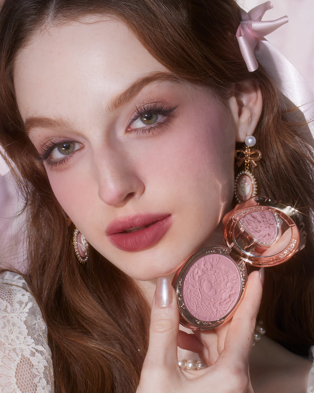 Strawberry Rococo Embossed Blush - Image 8