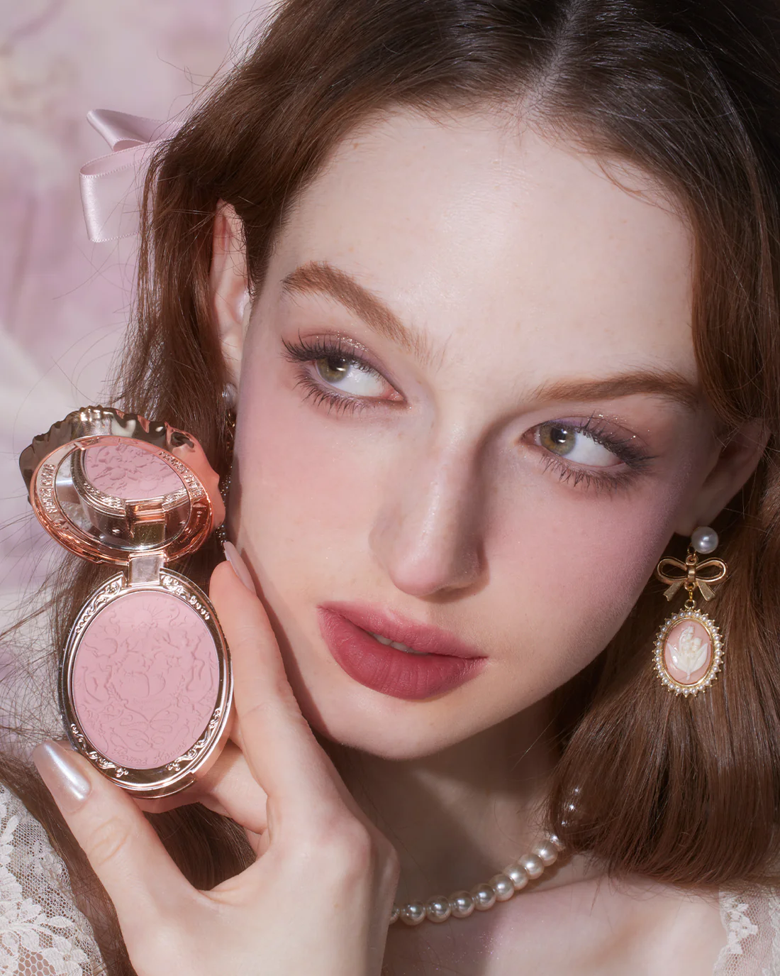 Strawberry Rococo Embossed Blush - Image 9