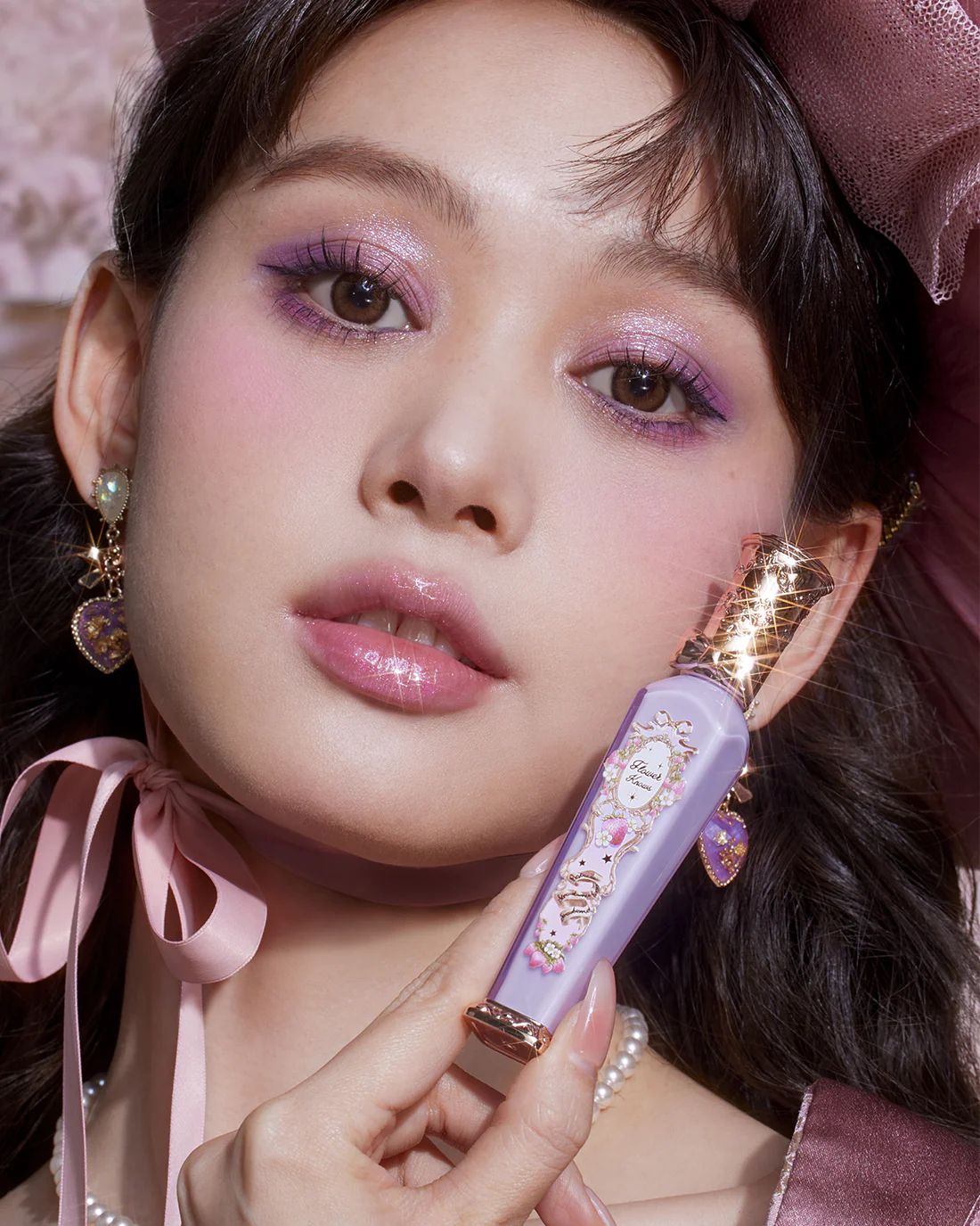 Violet Strawberry Rococo Glowy Lip Gloss - Image 21