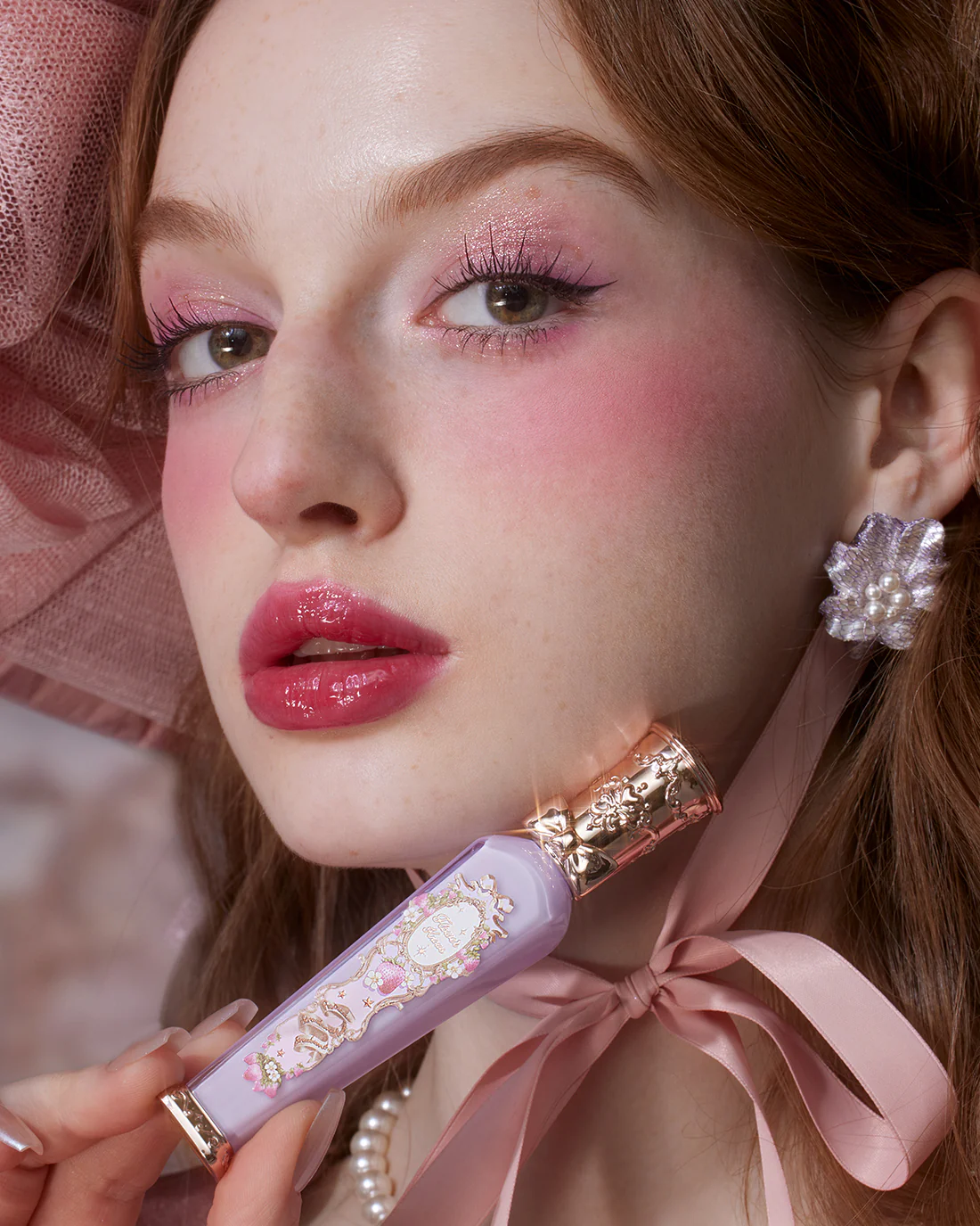 Violet Strawberry Rococo Glowy Lip Gloss - Image 27