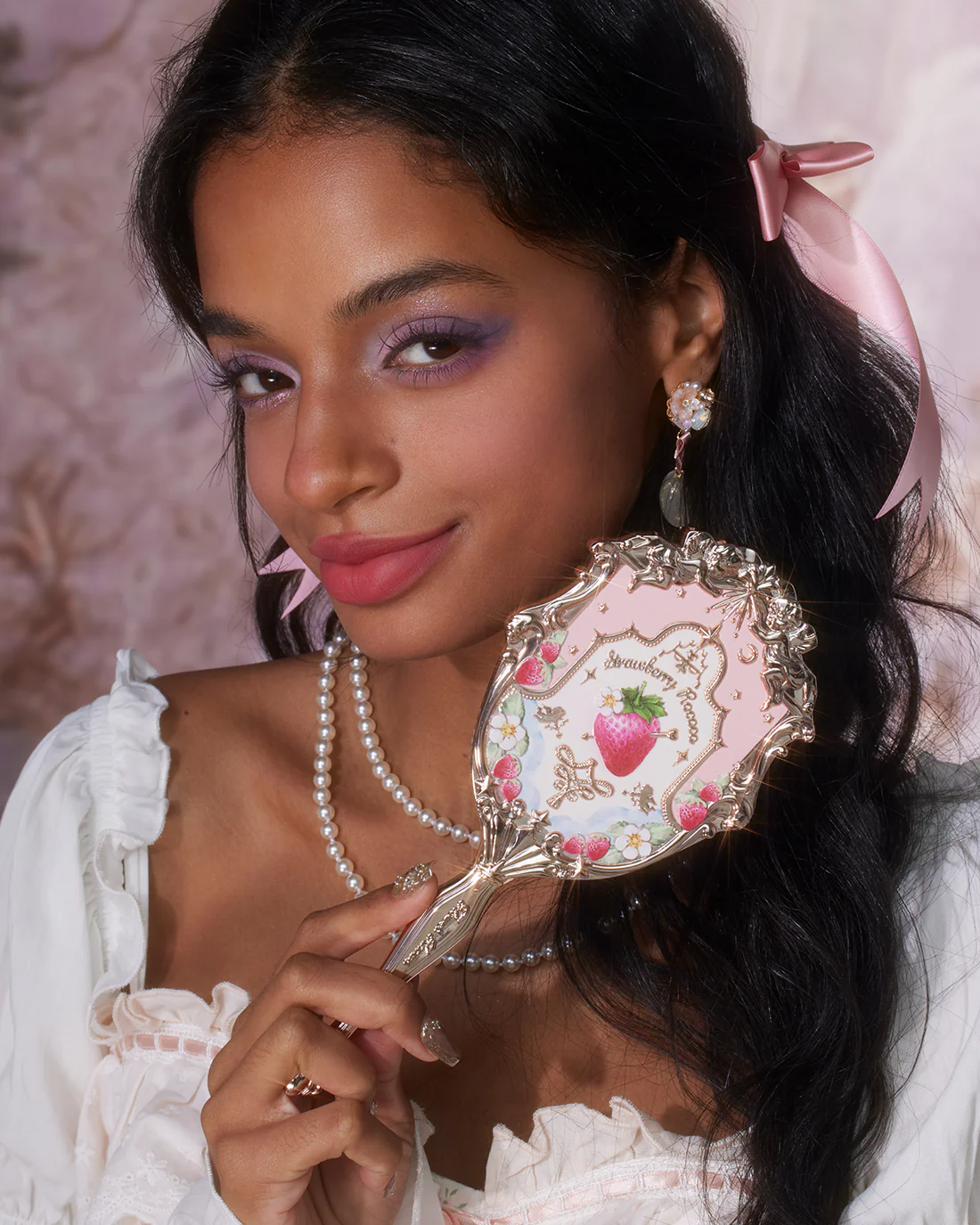 Strawberry Rococo Hand Mirror - Image 5