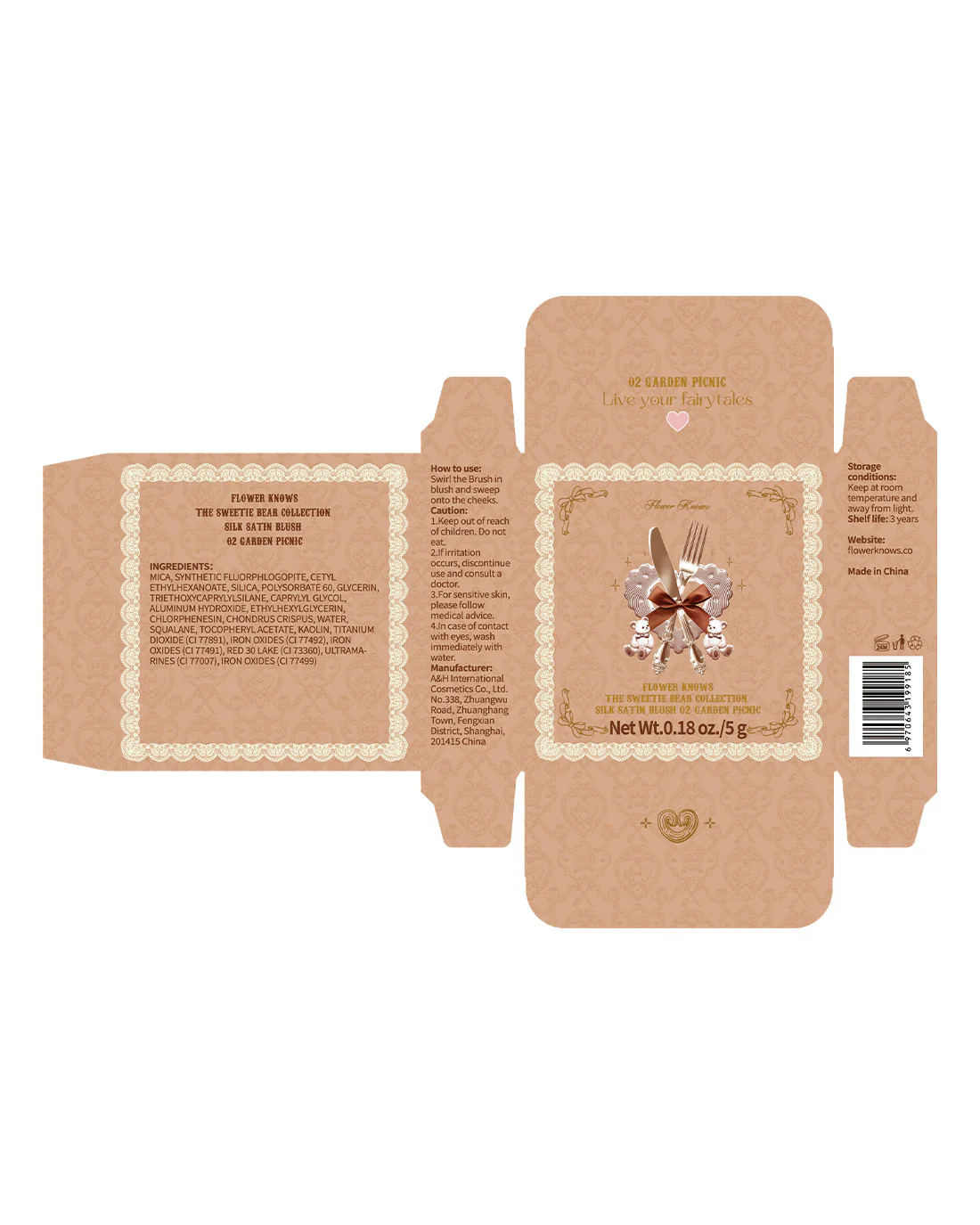 The Sweetie Bear Silk Satin Blush - Image 15
