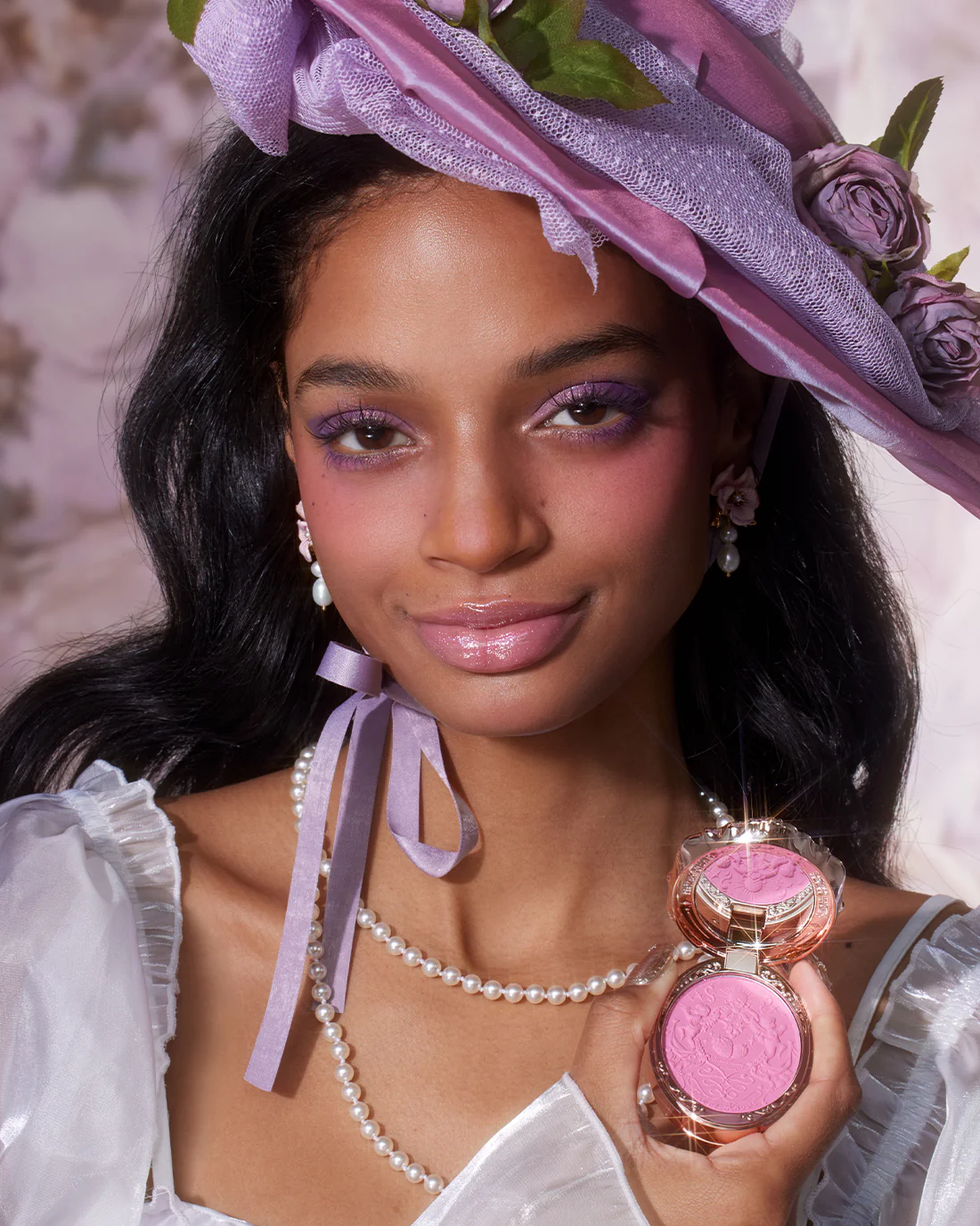 Violet Strawberry Rococo Embossed Blush - Image 10