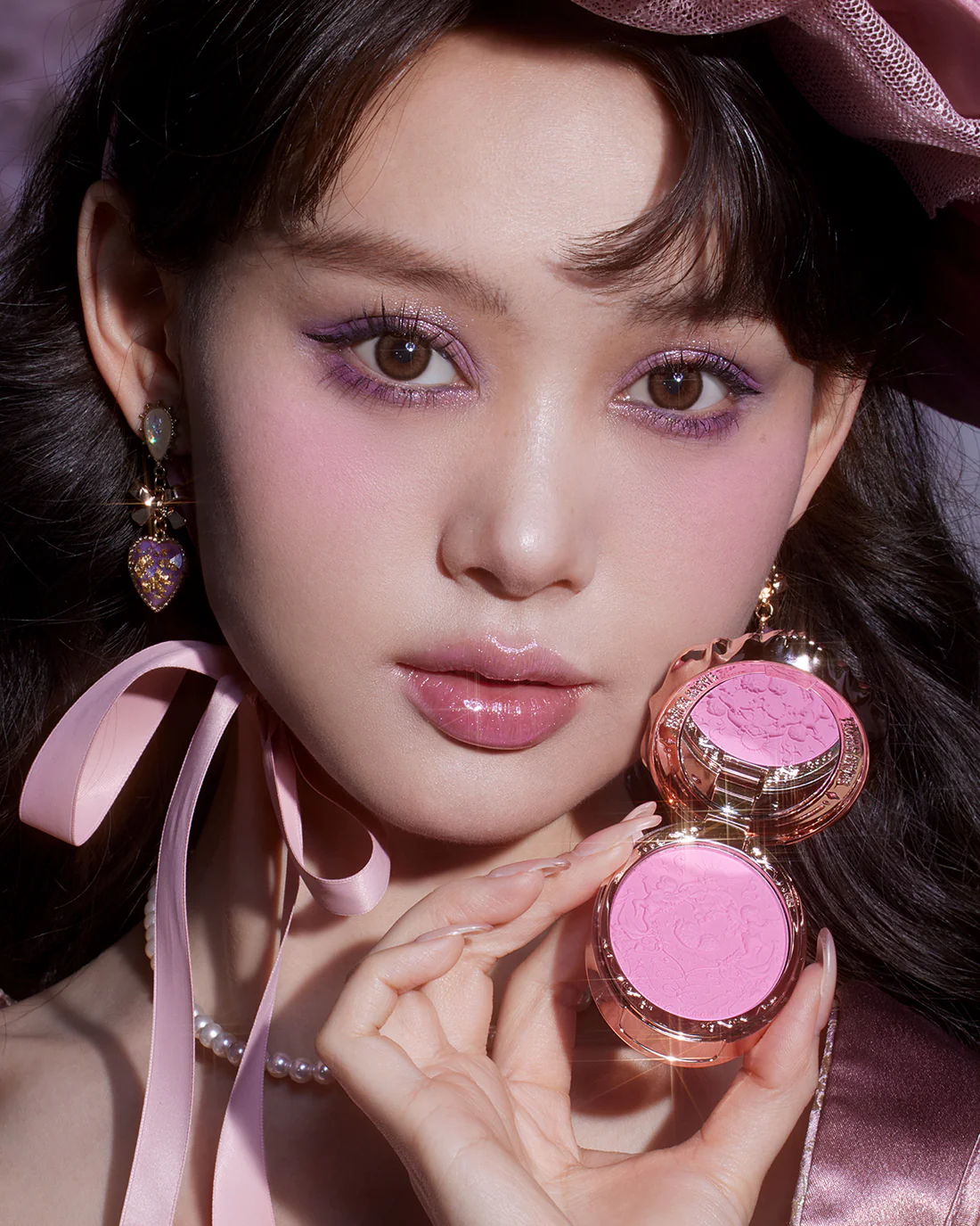 Violet Strawberry Rococo Embossed Blush - Image 11