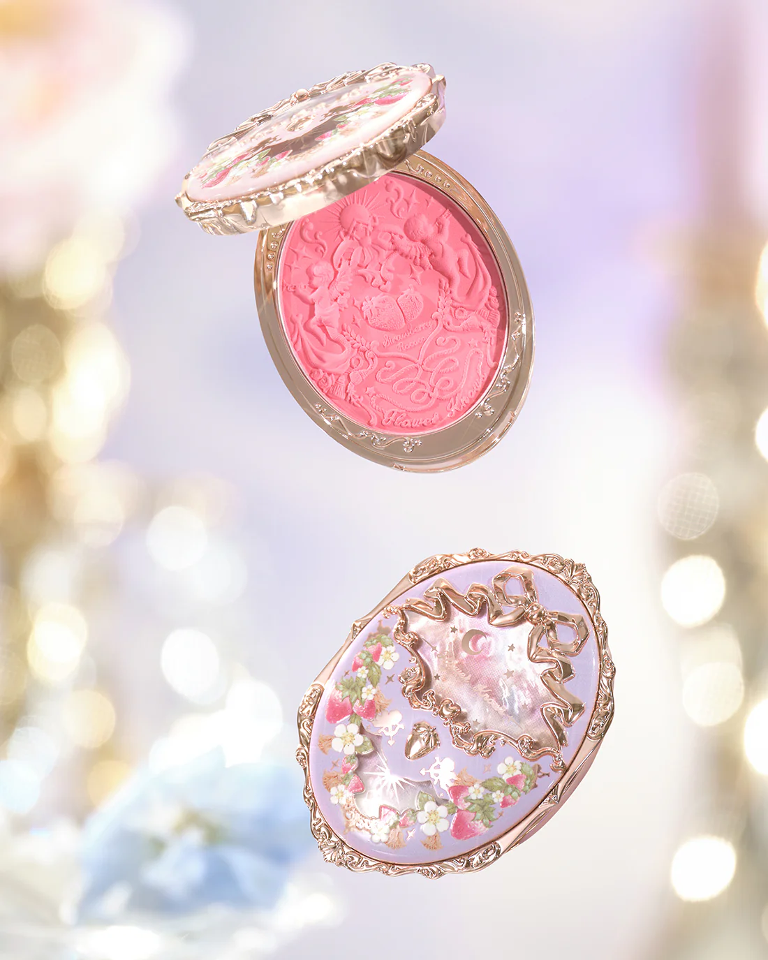 Violet Strawberry Rococo Embossed Blush - Image 12